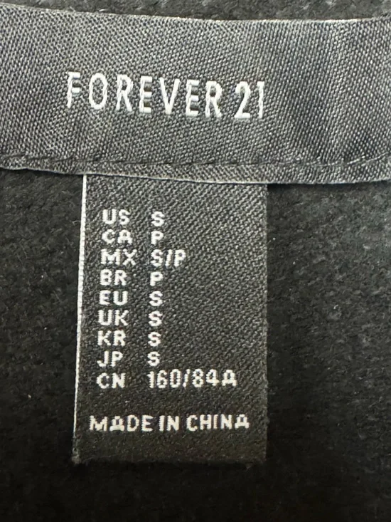 Forever 21 Black Suede Fringe Jacket Spiked Cowgirl Western Festival Punk Small - Picture 12 of 15